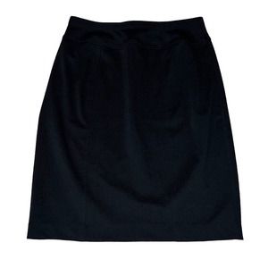 ELLEN TRACY Skirt Sz Small Black Stretch Straight Pencil Skirt